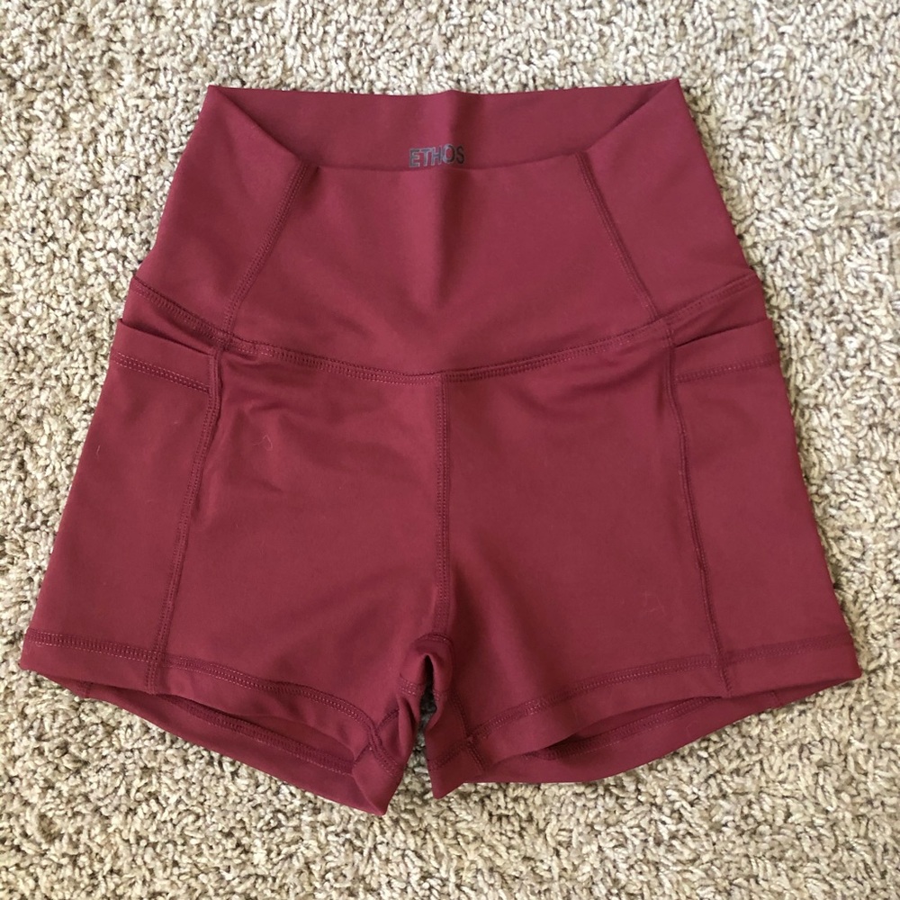 Ethos maroon all day shorts